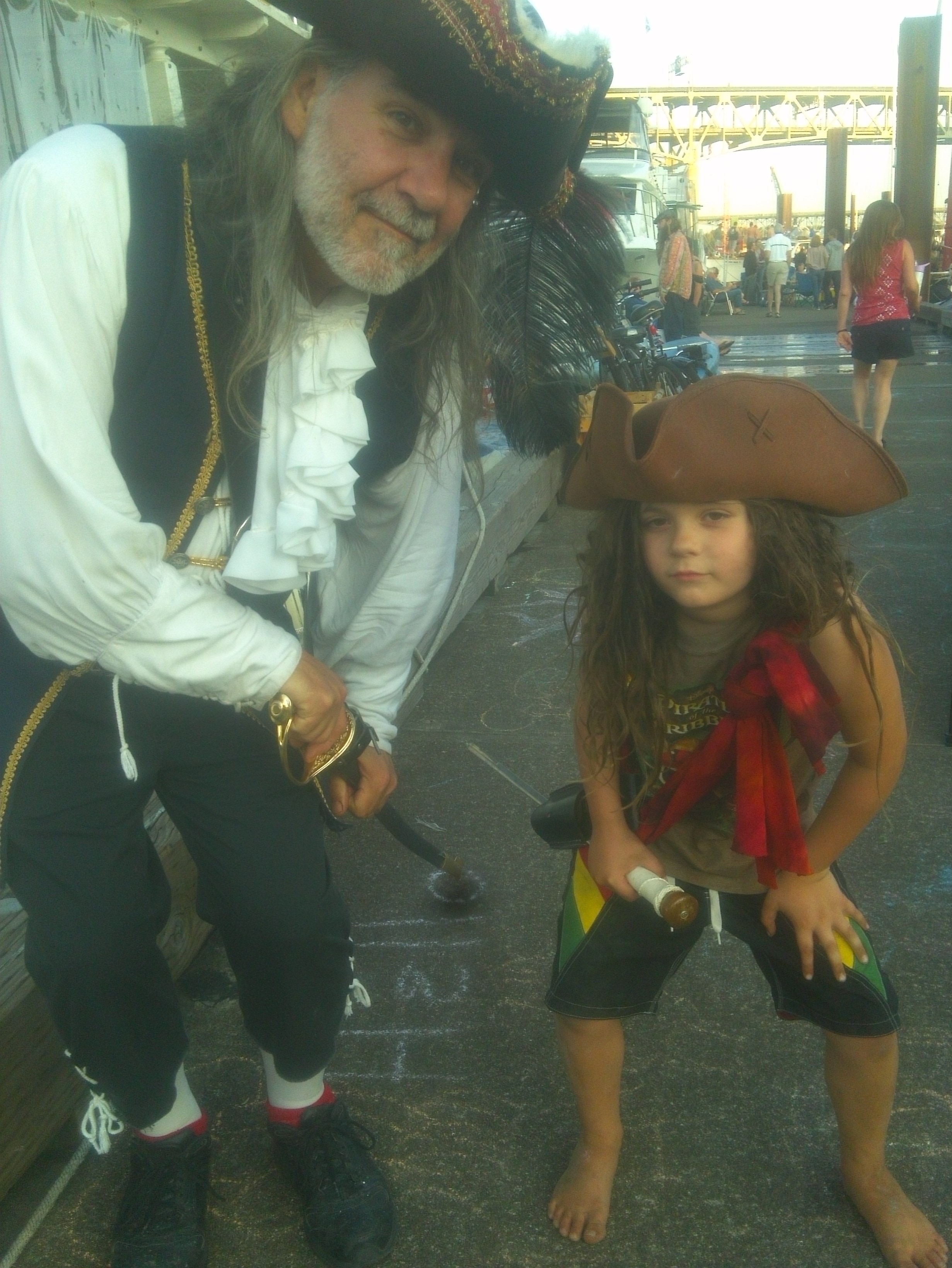 Pirate dad and son